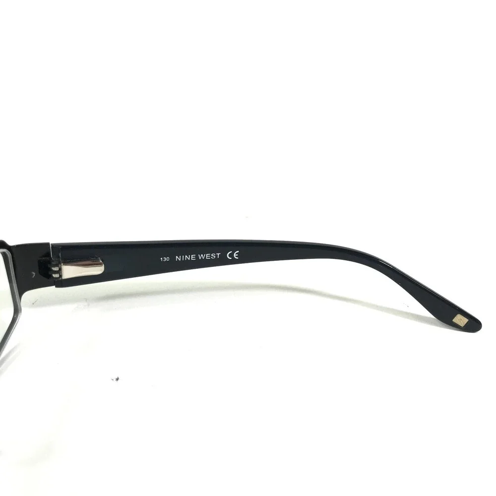 Nine West Eyeglasses Frames NW415 0003 Black Grey Rectangular 51-16-130